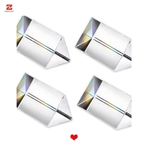 Tùy Chỉnh N-BK7 Bk7 Trong Suốt Tinh Thể Quang Học Chống Phản Quang Tráng Bề Mặt 60/40 Bằng Phương Tam Giác Lăng Kính - Product Image 4