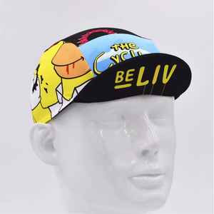 Casquette de cyclisme légère en polyester, casquette d'équipe de vélo imprimée, personnalisable, respirante, pour le cyclisme et la montagne - Product Image 4