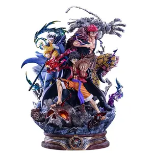 High Quality Hot sale Anime cartoon character PVC model Figurines Worst Generation One Pieces luffy kid law Action Figures