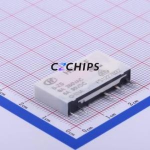 HF41F/5-ZS Power Relay SIP,5x28mm Relay 5V 1 Changeover: 1C (SPDT-Changeover)::: 5 6A-30VDC/6A-250VAC - Product Image 1