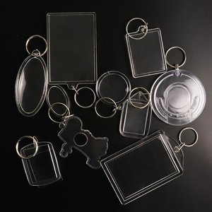 DIY Photo Frame <span class=keywords><strong>Key</strong></span> Chain Tim Nhà Hình Chữ Nhật Trong Suốt Trống Chèn Hình Ảnh Keyring Vòng Acrylic Keychain Vòng Chìa Khóa Nhựa - Product Image 3