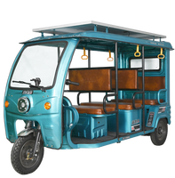 BBX Tricycle Listrik Penumpang Berbodi Baja Besar dan Kuat, Tahan Hujan, Pengisian Daya Tenaga Surya, Motor 1300W, Kecepatan Maksimum 40km/jam, Bersertifikasi CE