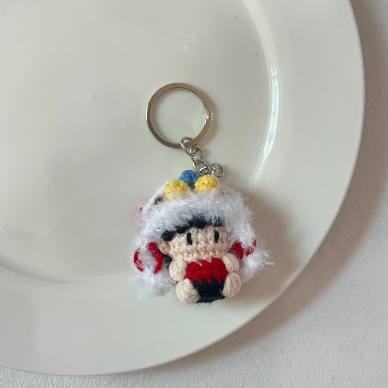 Q133-5 yellow awakening lion boy keychain