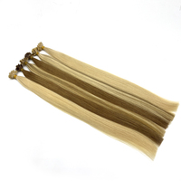 Cheveux humains de qualité supérieure, prix de gros, pré-collés, kératine russe, Remy vierge, pointe en Y, double trame, couleur personnalisable