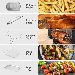 Petits appareils de cuisine Hot Seller Multi Electric Factory Grande Capacité Friteuse <span class=keywords><strong>Grille</strong></span>-<span class=keywords><strong>pain</strong></span> <span class=keywords><strong>Four</strong></span> Sans Huile <span class=keywords><strong>Air</strong></span> Friteuses cuisson saine Nouveau - Product Image 5