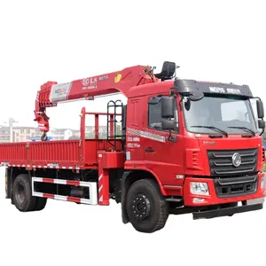 Dongfeng F5 4x2 Lorry Truck With Crane Shenbai 6Ton 7Ton 8Ton Hydraulic Straight Telescopic Boom Crane On Sale