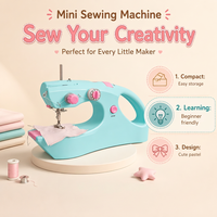 Máquina de Coser Portátil Mini UFR-207, Manual, con Adaptador o Carga USB, Ecológica, para Uso en el Hogar y de Viaje