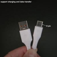 Cables USB a de 8 pines para iOS de silicona líquida de carga duradera para viajes y viajes de negocios al por mayor
