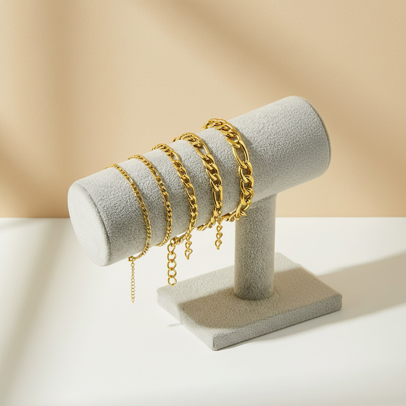 Custom 18K Real Gold Plated Stainless
