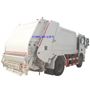 CIMC HUAJUN 새로운 15CBM 압축 Shacman 경트럭 상업적인 트레일러 쓰레기 트럭