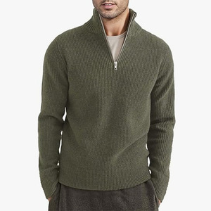 Suéter Masculino Novo de Inverno com Gola e Zíper Frontal, Quente e Casual, Estilo Europeu e Americano - Product Image 6