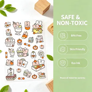 Pegatinas de Dibujos Animados, Forma Irregular, Papel Adhesivo, Impresión Digital, Ecológicas, para Regalos, Manualidades, Sellado, Etiquetas Decorativas - Product Image 2