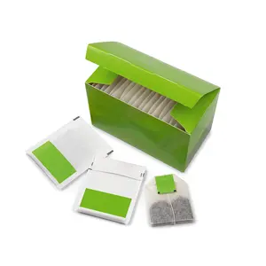 Настраиваемая наружная упаковка травяного чая с этикеткой бумажный чайный пакетик