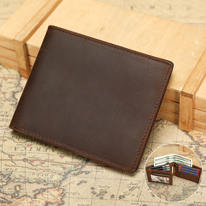 Cartera Bifold de Cuero Crazy Horse MARRANT para Hombre, con Protección RFID, Tarjetero, Monedero, Cartera de Cuero Genuino para Hombre - Product Image 1
