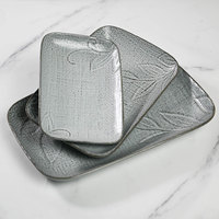 Traditionele Borden Fruitschotel Rechthoekig Servies Sets Vintage Slakom Luxe Taartbord Bestekset Voor Kamperen