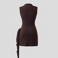 Annshine En stock Nouvelle collection Printemps/Été 2026 – Tricot texturé uni, design amincissant avec boutons métalliques