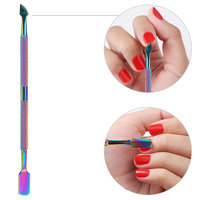 Pousse-cuticules en acier inoxydable très vendu, outil de manucure au design durable pour les soins professionnels des ongles, outils pour ongles pour adultes