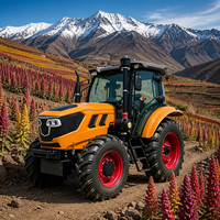 Tracteur agricole à roues 4x4 Gallant 100 CV avec cabine climatisée, système hydraulique robuste, levage haute performance et démarreur électrique Pro Now