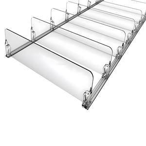 10 Pieces Per Set Adjustable Shelf Divider Display Rack for Smoke Shop Showcase - Product Image 1