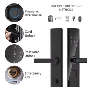 Tuya App Wifi thông minh vân tay khóa cửa Keyless màn hình cảm ứng điện cổng cho cửa gỗ với đám mây dữ liệu lưu trữ tùy chọn - Product Image 2
