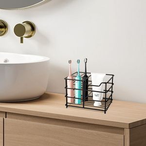 Soporte para cepillos de dientes de acero inoxidable 304 con ranura para pasta dental, logotipo personalizado, directo de fábrica OEM, organizador de baño - Product Image 2