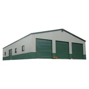 Pré-fabricado moderno com estrutura de aço, armazém pré-fabricado/oficina/edifício de escritórios pré-fabricados para vendas