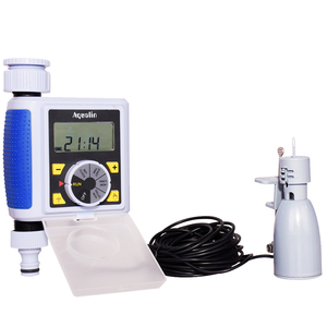 Aqualin Analogue Garden Irrigation Controller with Rain Gauge Battery Operated Automatic Watering <b>Timer</b> System - Product Image 1