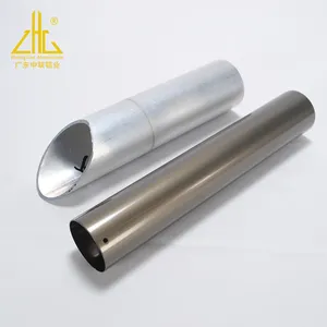 ZHONGLIAN Aluminium Profil Kustom Lapisan Keras Sampanye Anodized Ketebalan 20/40/60