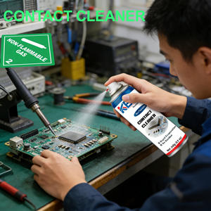 Produits d'entretien automobile KEC Electronics Nettoyant pour contacts avec formule non inflammable Évaporation rapide <span class=keywords><strong>S</strong></span>ûr pour toutes les surfaces - Product Image 1