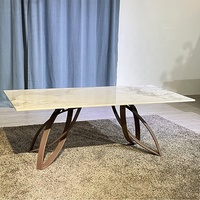 Nouveau Design nordique contemporain Table basse ensemble de luxe en céramique