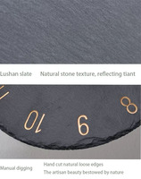 2022 Nouveau produit Horloge murale à quartz en ardoise vintage pour la vente en gros