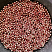 Vente en gros de billes de cuivre massif de 0,35 mm, 0,5 mm, 0,7 mm, 0,8 mm, 1 mm, 2 mm, petites billes de cuivre pur pour interrupteur
