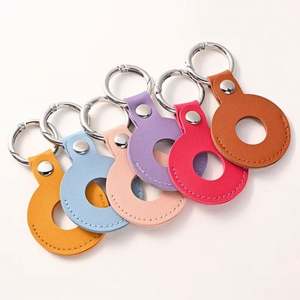 High Quality Colorful <b>Blank</b> Keychain PU Key <b>Ring</b> Customizable Pu Leather Car Key Chain - Product Image 2