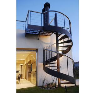 <span class=keywords><strong>Escalier</strong></span> en <span class=keywords><strong>colimaçon</strong></span> extérieur au design moderne et économique, grand <span class=keywords><strong>style</strong></span> <span class=keywords><strong>industriel</strong></span> pour usage en appartement - Product Image 2