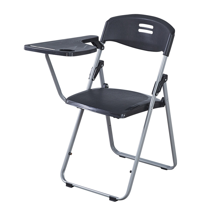 Casual Modern Home Computer Chair Foldable with Thickened Plastic Backrest Staff Training Dining Chair for Dormitory Use