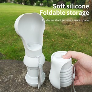 Grande capacité en plein air pour animaux de compagnie pliant tasse à boire distributeur d'eau Portable Silicone <span class=keywords><strong>chien</strong></span> tasse en plastique fournitures pour animaux de compagnie pour la marche - Product Image 3