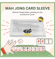 Organisateur et étui de rangement pour cartes de mahjong avec logo personnalisé Haoran, en PVC transparent