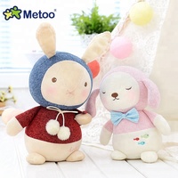 Metoo – jouets en peluche doux personnalisés, fournisseurs vérifiés, arc, décoration de pâques, poupée lapin mignon, vente en gros