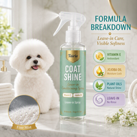 Spray Conditionnant pour la Pelage des Chiens, Sans Rinçage, Enrichi en Vitamine E et Huile de Jojoba, 500ml, Format Économique, Marque Blanche