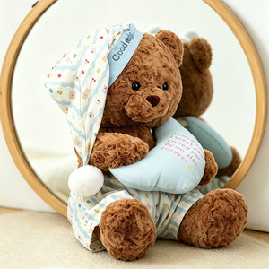 Orsacchiotto di Peluche in Pigiama per Dormire, Giocattolo Antistress, Regalo di Compleanno Ideale - Product Image 4