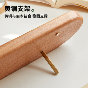 Wooden Desk <b>Calendar</b> 2026 Ebony Wood Creative Design Office Decor - Product Image 4