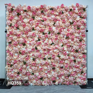 Muro de Flores Artificiales de Seda al por Mayor para Graduación, Boda, Regreso a Clases, Pascua, Decoración del Hogar - Tamaño Personalizable 8ftx8ft Tacto Real - Product Image 3