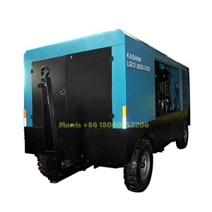 Pressione elettrica a due stadi e compressione a due stadi uso miniera portatile Diesel compressore d'aria a vite - Product Image 5