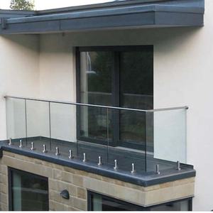 في من الفولاذ المقاوم للصدأ حنفية مقاومة للصدأ ضد الصدأ مقاومة للتآكل مشبك زجاجي مقاوم للماء شرفة خارجية درابزين درابزين للفناء - Product Image 1