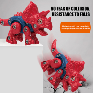 Nouvel ensemble de modèles d'apprentissage de dinosaures en 3D à assembler, jouets de dinosaures en plastique miniatures assortis à démonter avec perceuse - Product Image 5
