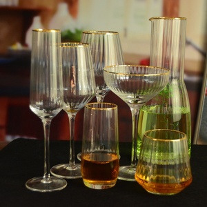 Bouteille en verre pour jus très vendue, sans plomb, en cristal, <span class=keywords><strong>carafe</strong></span> à <span class=keywords><strong>eau</strong></span> pour fêtes, bars et maison - Product Image 5