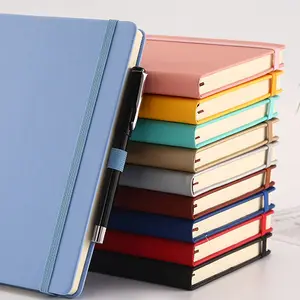 Caderno de papel personalizável a5, barato em massa, caderno de couro com tampa dura, almofadas de escrita personalizada, diário, planejadores, capa, escola