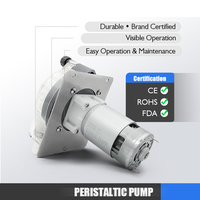 Pour LEFOO 24V DC petite pompe péristaltique de laboratoire pompe chimique Miniature de haute précision pour divers médias compatibles OEM