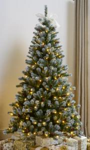 210cm Height Pre-lit Green PVC Pencil Christmas <strong>Tree</strong> with Snow LED Lighted <strong>Slim</strong> Christmas <strong>Trees</strong> - Product Image 4