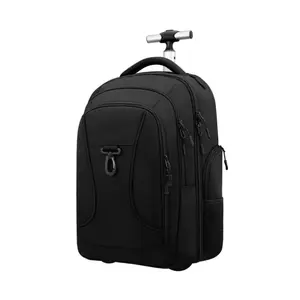 Customized Polyester Laptop Rolling Trolley School Backpack Laptop Backpack with Trolley
